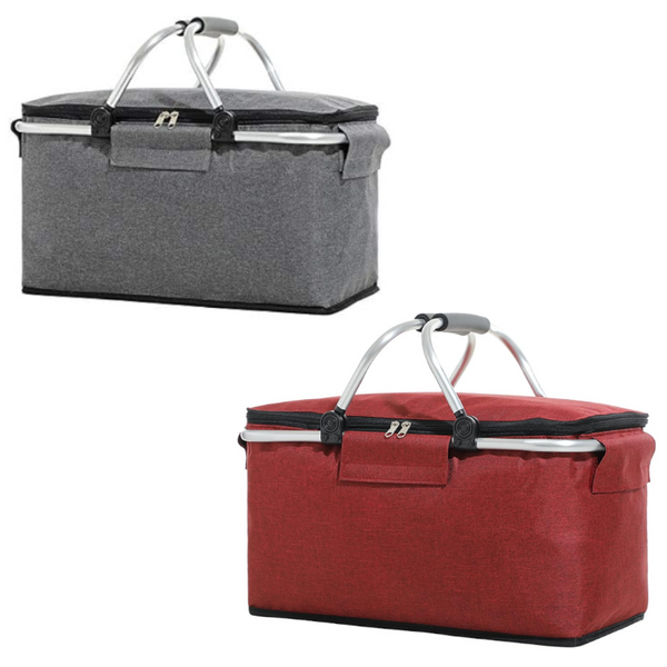 Insulated Picnic Basket Compressible Design Removable Large Capacity Picnic Accessories