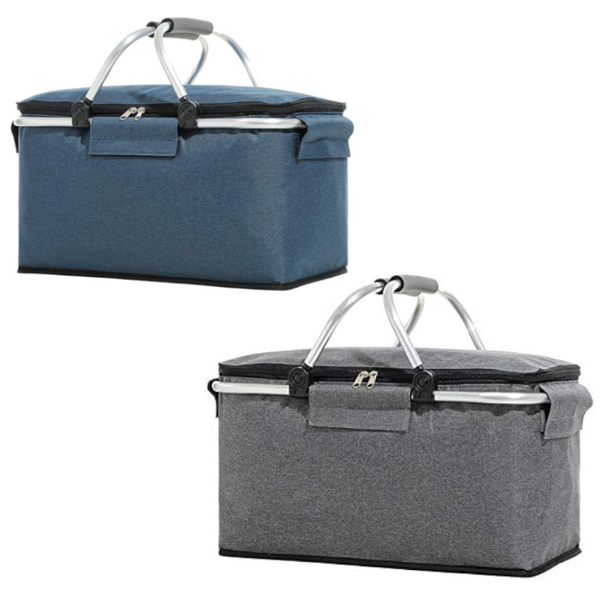 Insulated Picnic Basket Compressible Design Removable Large Capacity Picnic Accessories
