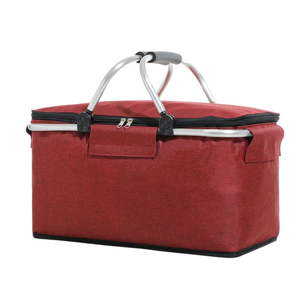 Insulated Picnic Basket Compressible Design Removable Large Capacity Picnic Accessories