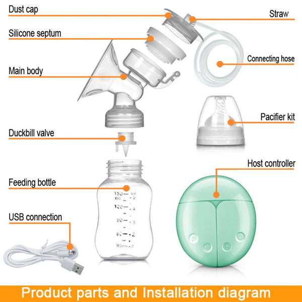 Intelligent Double Electric Breast Pump Automatic Milk Suction Hands Free Electric Breast Pumps
