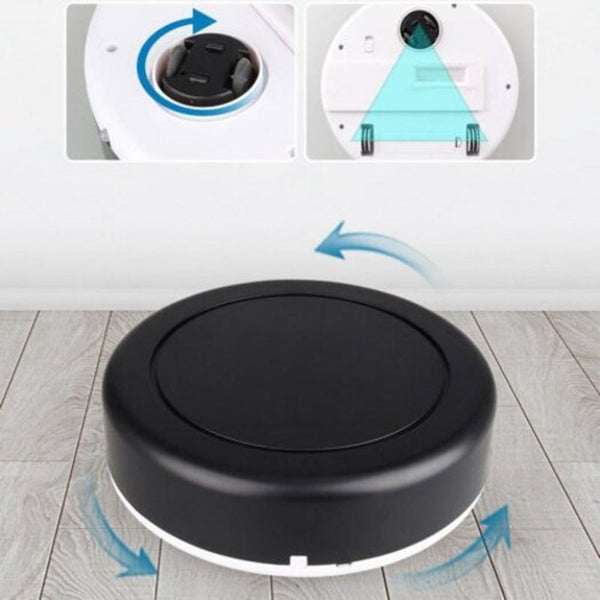 Intelligent Mini Home Automatic Sweeping Vacuuming Robot Floor Cleaning Black