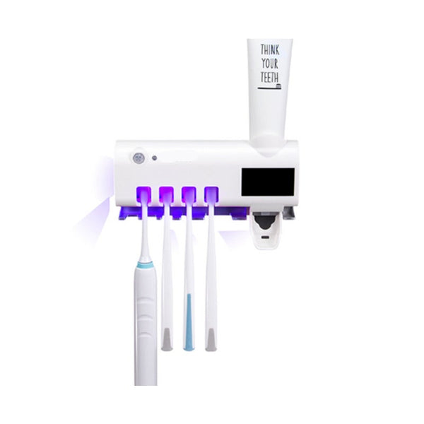 Intelligent Uv Sterilization Toothbrush Sterilizer Rack Automatic Squeeze Toothpaste Tumblers & Toothbrush Holders