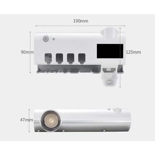 Intelligent Uv Sterilization Toothbrush Sterilizer Rack Automatic Squeeze Toothpaste Tumblers & Toothbrush Holders