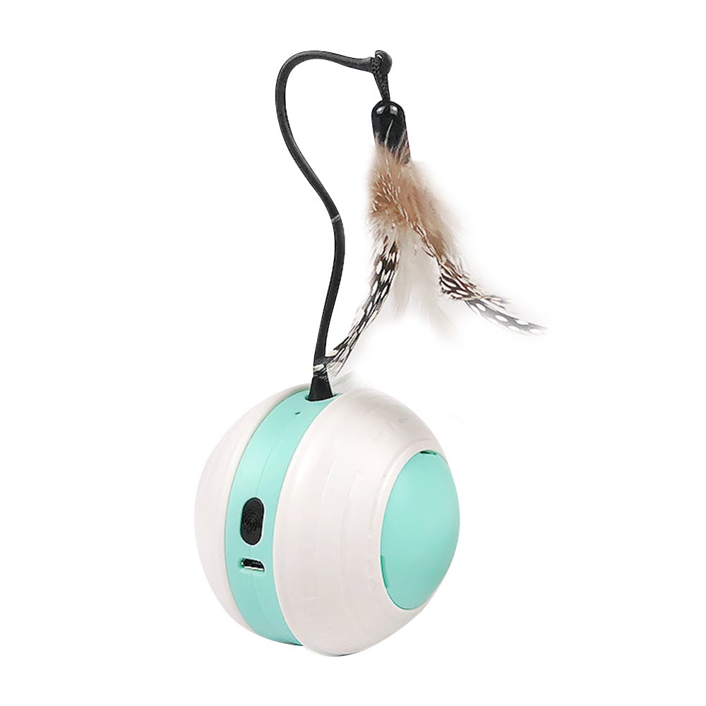 Interactive Cat Toys Ball Automatic For Indoor With Led Light Pet Sound