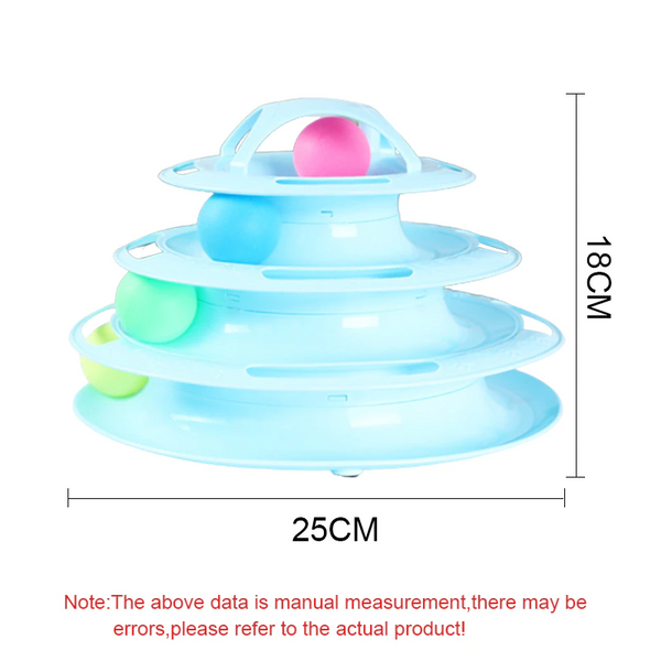 Interactive Cat Turntable Track Ball Training Pet Toy Cat Toys
