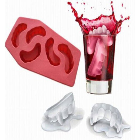 Interesting Vampire Tooth Shaped Ice Mould Cube Maker Tray