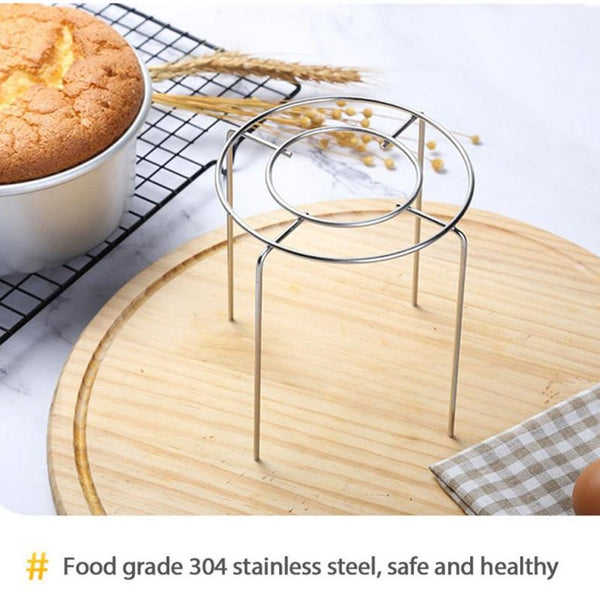 Stainless Steel Round Steamer Rack Stand Cake Cooling Baking Kitchen Cooking Other Bakeware & Ovenware