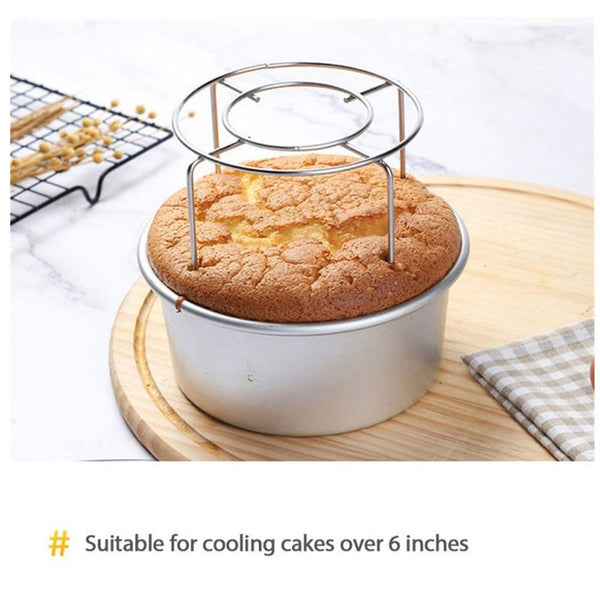 Stainless Steel Round Steamer Rack Stand Cake Cooling Baking Kitchen Cooking