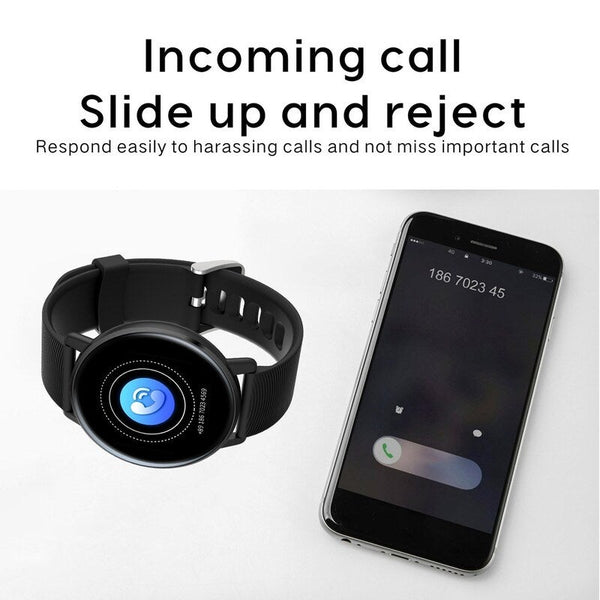 Ip67 Smart Bracelet Women Men Fitness Tracker Watch Heart Rate Blood Pressure Oxygen Step Counter Calorie Sleep Monitoring Blue Heart Rate Monitors