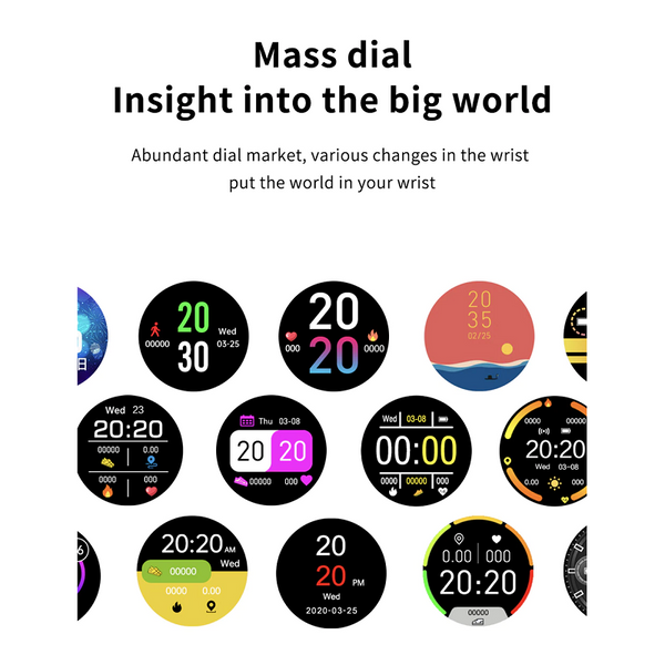 Ip67 Waterproof Smart Watch Full Touch Screen Sport Fitness Tracker Smart Watches