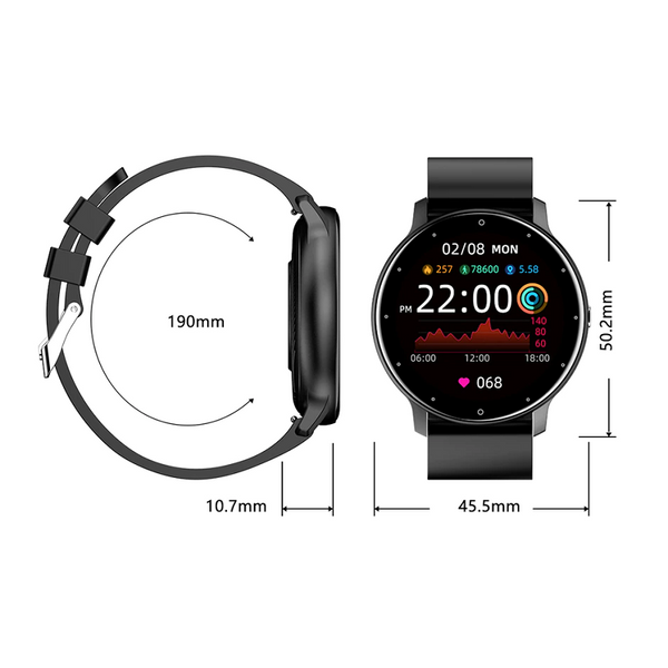 Ip67 Waterproof Smart Watch Full Touch Screen Sport Fitness Tracker Smart Watches