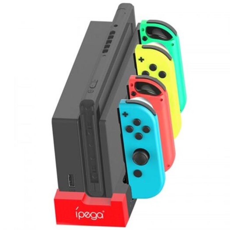 9186 Charger Charging Dock Stand Station Holder For Nintendo Switch Joy Con Controller Black Chargers & Charging Docks