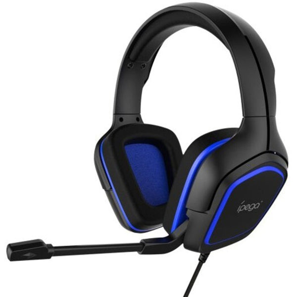 R006 Professional Wired Gaming Headphone Noise Cancelling Hifi Headset With Mic Blue Headsets