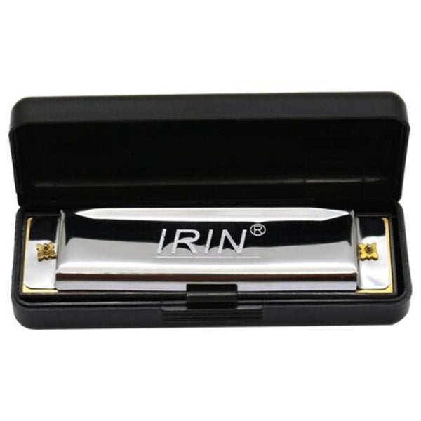10 Hole 20 Tone C Key Blues Harmonica Silver Harmonicas