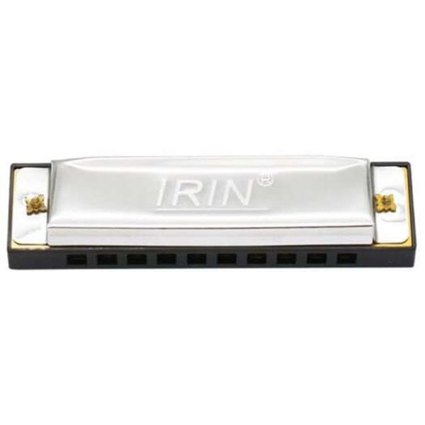 10 Hole 20 Tone C Key Blues Harmonica Silver Harmonicas