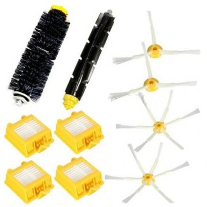 For Irobot Roomba Sweeping Brushing Filter Side Set Corn Yellow Vacuum Cleaner Parts