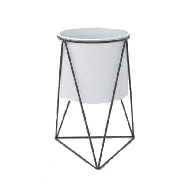 Iron Metal Flower Pot In Stand Modern Nordic Decor Baskets Pots Window Boxes