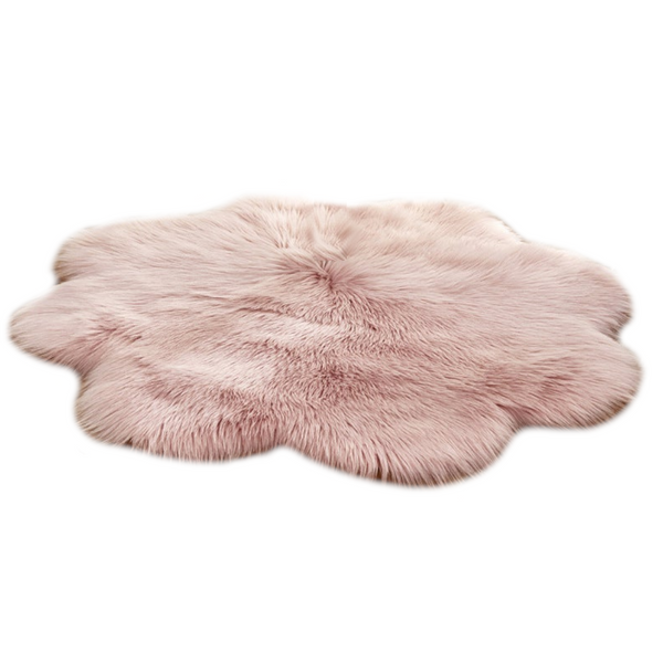 Irregular Artificial Wool Fur Soft Plush Rug Carpet Mat Ver 28 Rugs