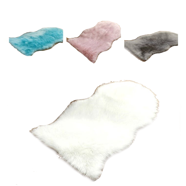 Irregular Artificial Wool Fur Soft Plush Rug Carpet Mat Ver 79 Rugs