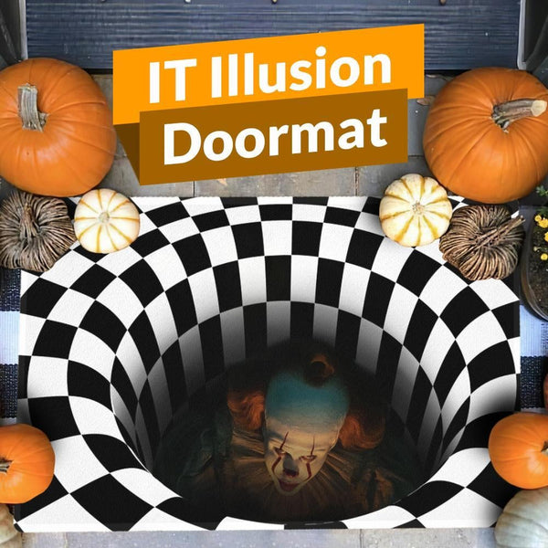 It Illusion Doormat Halloween Decor Welcome Doormats Kitchen Bath Mat Rugs Door Mats & Floor Mats
