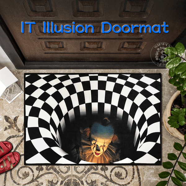 It Illusion Doormat Halloween Decor Welcome Doormats Kitchen Bath Mat Rugs Door Mats & Floor Mats