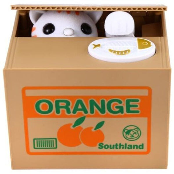 Kids Money Bank Automated Cat Panda Coin Thief Saving Box Money Boxes