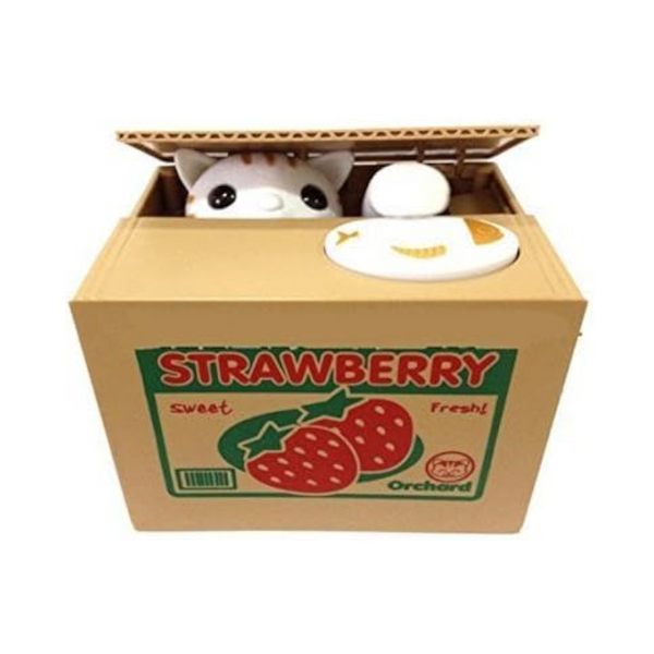 Kids Money Bank Automated Cat Panda Coin Thief Saving Box Money Boxes