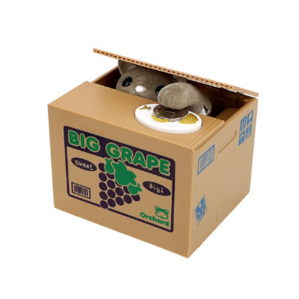 Kids Money Bank Automated Cat Panda Coin Thief Saving Box Money Boxes