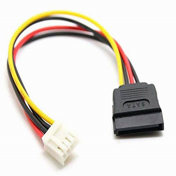 Itx Power Cord Sata 15P Female To Small 4Pin 2.54Mm Adapter Converter Power Cables & Connectors