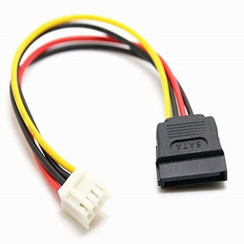 Itx Power Cord Sata 15P Female To Small 4Pin 2.54Mm Adapter Converter