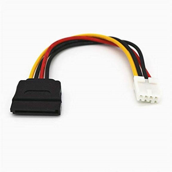 Itx Power Cord Sata 15P Female To Small 4Pin 2.54Mm Adapter Converter Power Cables & Connectors