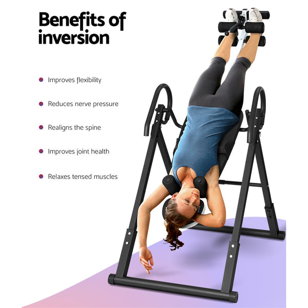 Everfit Inversion Table Gravity Exercise Inverter Back Stretcher Home Gym Home Gyms