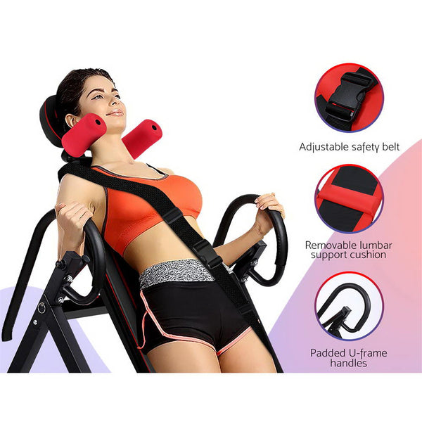 Everfit Inversion Table Gravity Stretcher Inverter Foldable Home Fitness Gym Home Gym Attachments