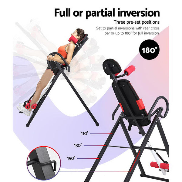 Everfit Inversion Table Gravity Stretcher Inverter Foldable Home Fitness Gym Home Gym Attachments