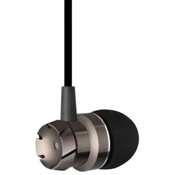 J01 Metal Turbine In Ear Subwoofer Wired Earphone Black