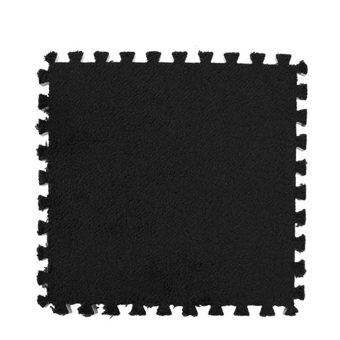 Splicing Mat Black 30 By Centimetre 12 Pieces Modern Foam Floor Door Mats & Floor Mats