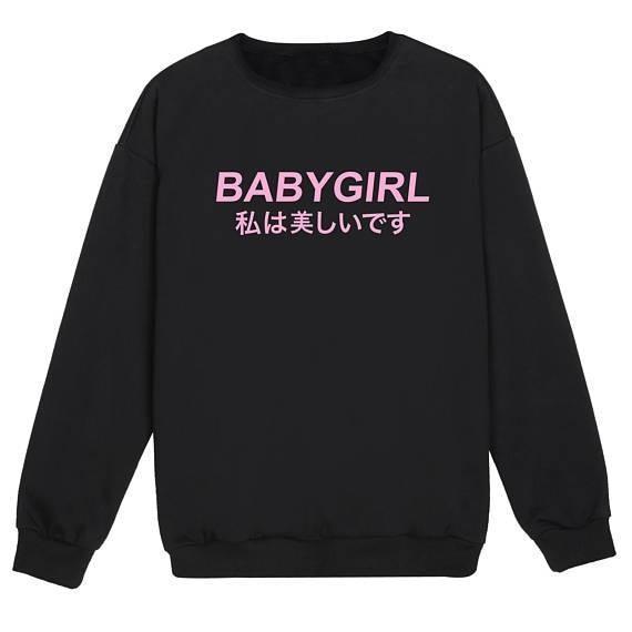 Japanese Babygirl Crewneck Jumpers & Cardigans