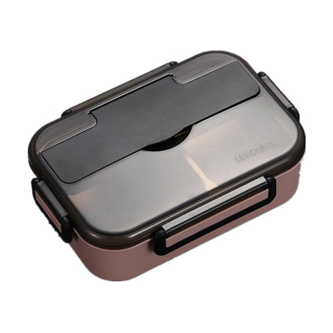 Japanese Kids Lunch Box 304 Stainless Steel Bento With Compartment Tableware Microwave Food Container
