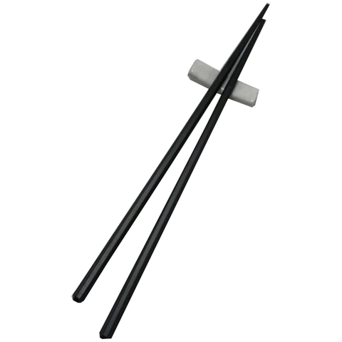 Japanese Style High End Restaurant Non Slip Temperature Natural Black 10 Pairs Chopsticks