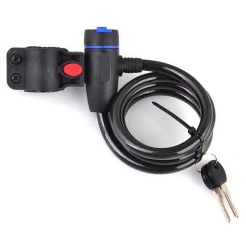 Jeb115 Bicycle Durable Anti Theft Steel Wire Lock Black Locks & Security