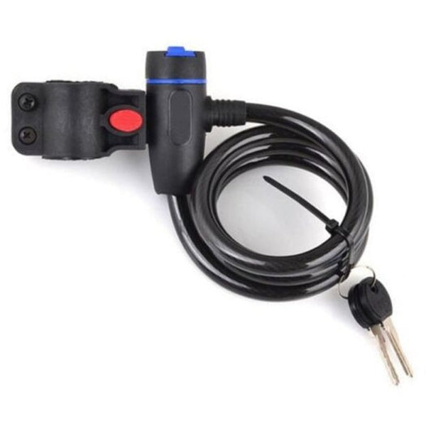 Jeb115 Bicycle Durable Anti Theft Steel Wire Lock Black Locks & Security