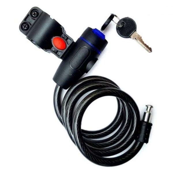 Jeb115 Bicycle Durable Anti Theft Steel Wire Lock Black Locks & Security