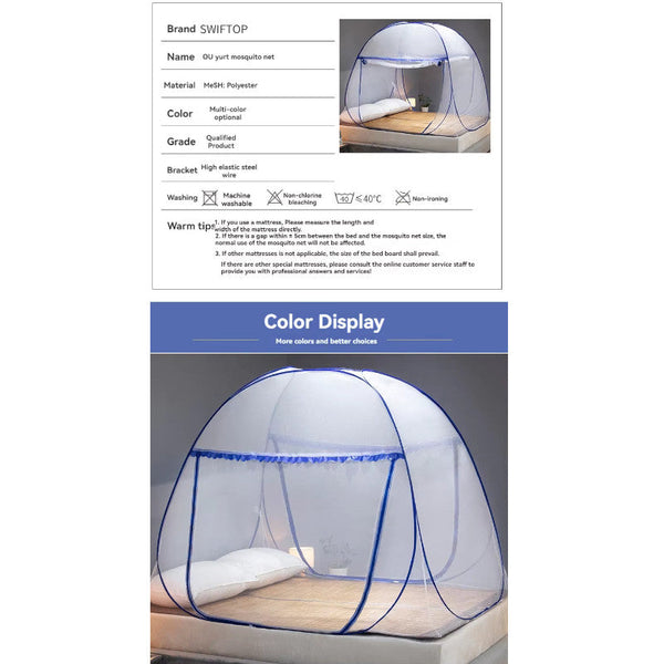 Mongolian Bag Mosquito Net Installation Free Folding Design Insect Nets & Repellents