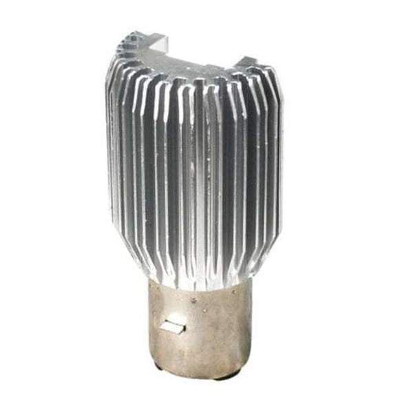Ba20d Dc 6V 80V Led Motorcycle Head 12W 1200Lm 6000K Silver Cold White Light Bulbs