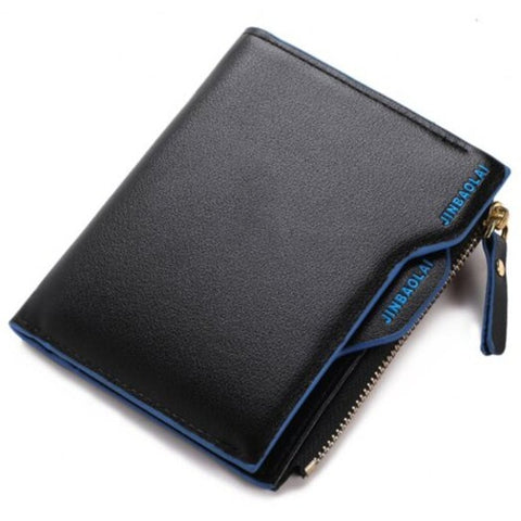Fashion Men Short Wallet Blue Wallets