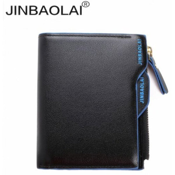 Fashion Men Short Wallet Blue Wallets