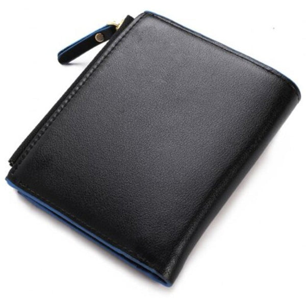 Fashion Men Short Wallet Blue Wallets