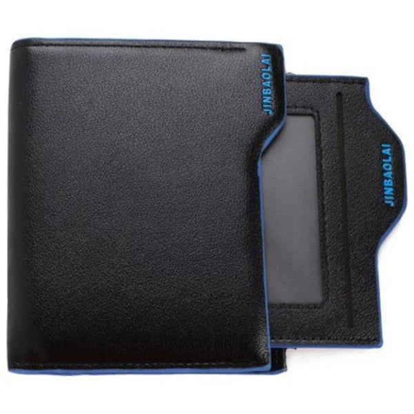 Fashion Men Short Wallet Blue Wallets