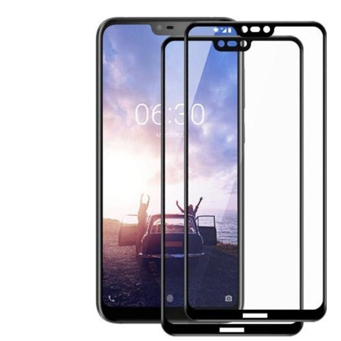 2Pcs Full Screen 3D Tempered Glass Protector Film For Nokia X6 Black