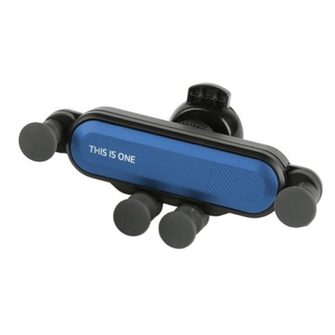 360 Degree Rotation Gravity Car Air Outlet Phone Holder For Iphone Blue